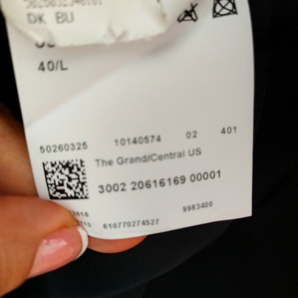 Hugo Boss Men's NWT The Grand Central Black Business Blazer Suit Jacket Coat 40L - Picture 12 of 12